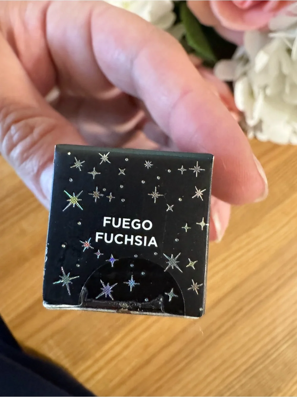 Lunar Beauty Moon prism liquid blush in fuego fuchsia